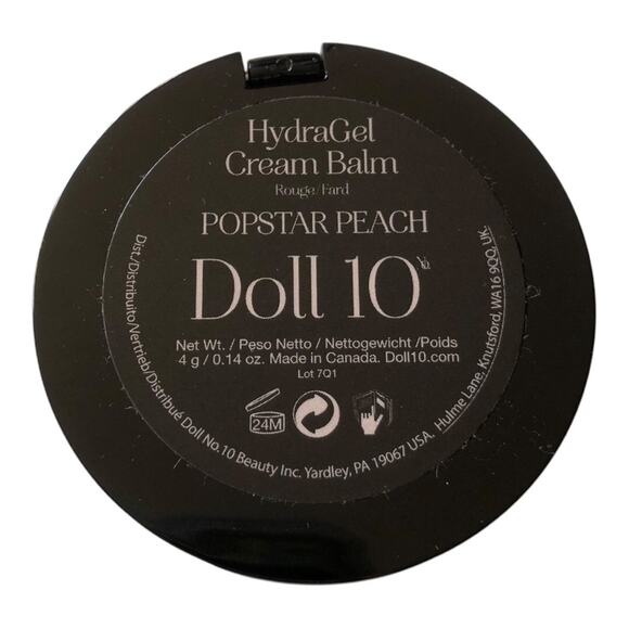 Doll 10 NWOB HydraGel Hydrating Hyaluronic Acid Cream Balm POPSTAR PEACH - Picture 5 of 11